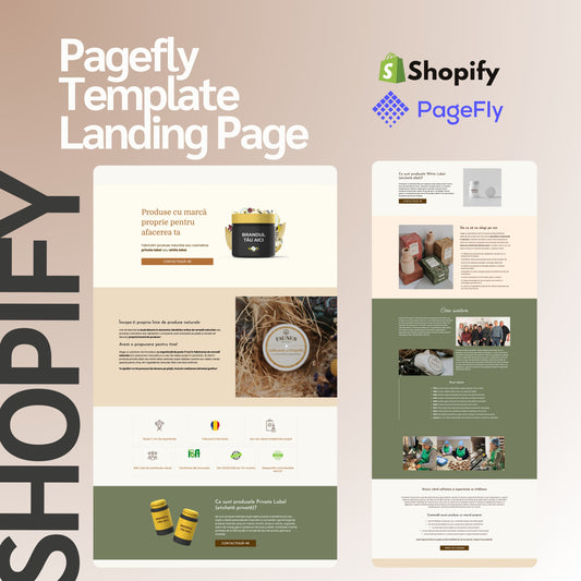 Nutrient Product Landing page in Pagefly
